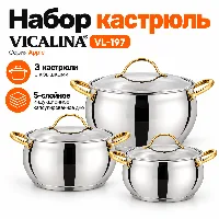 VL-197  кастрюл набор
