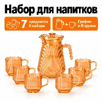 Графин + 6 крушка Л 198