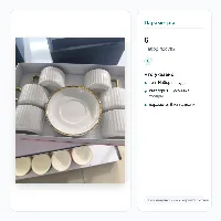 6 кружка+ 6 тарелка